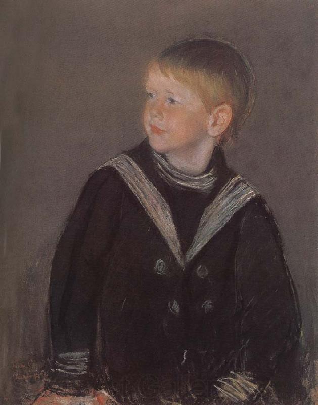 Mary Cassatt Boy wearing the mariner clothes France oil painting art